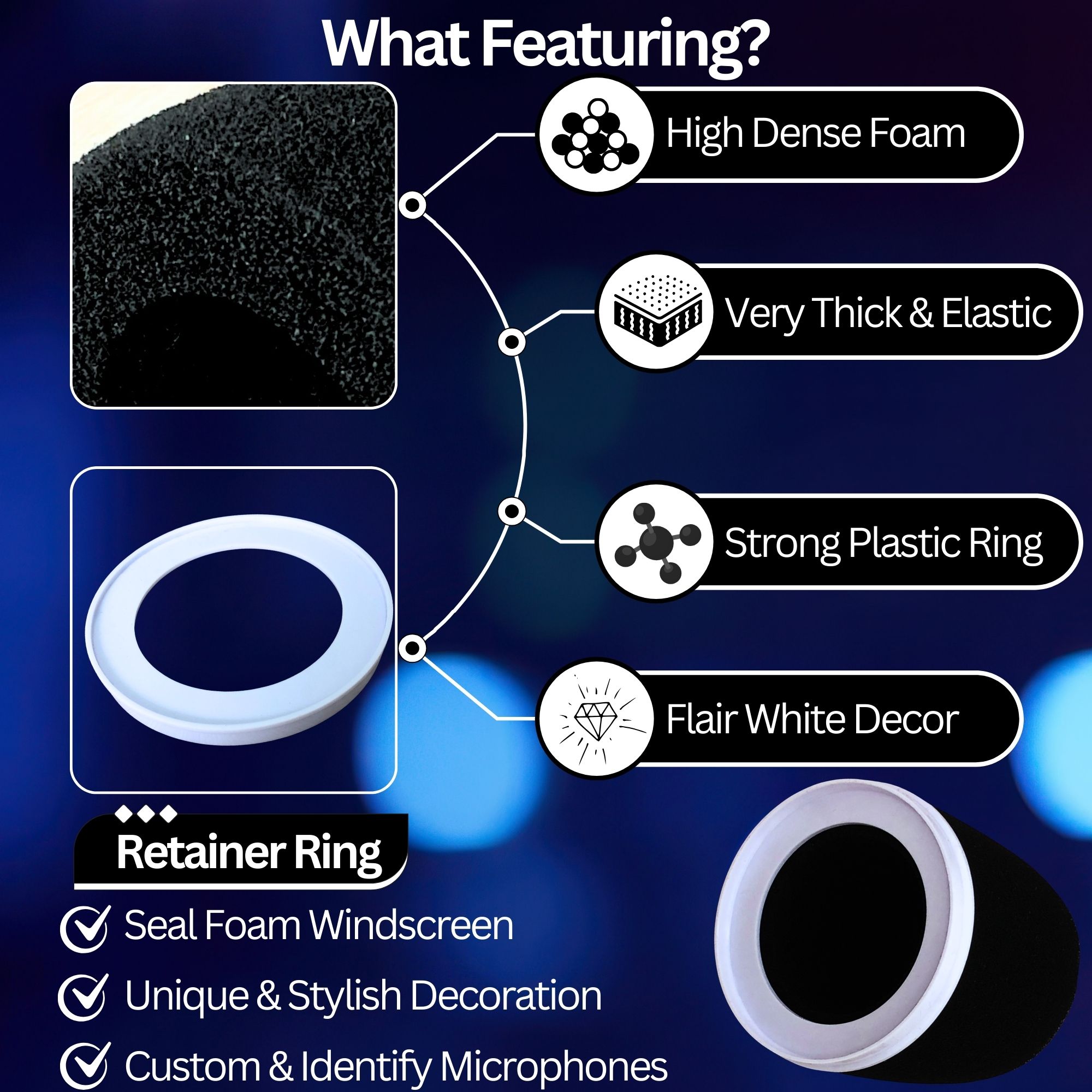 Пенопластовые чехлы для микроф – обзор и цена Microphone Pop Filter Foam Windscreen