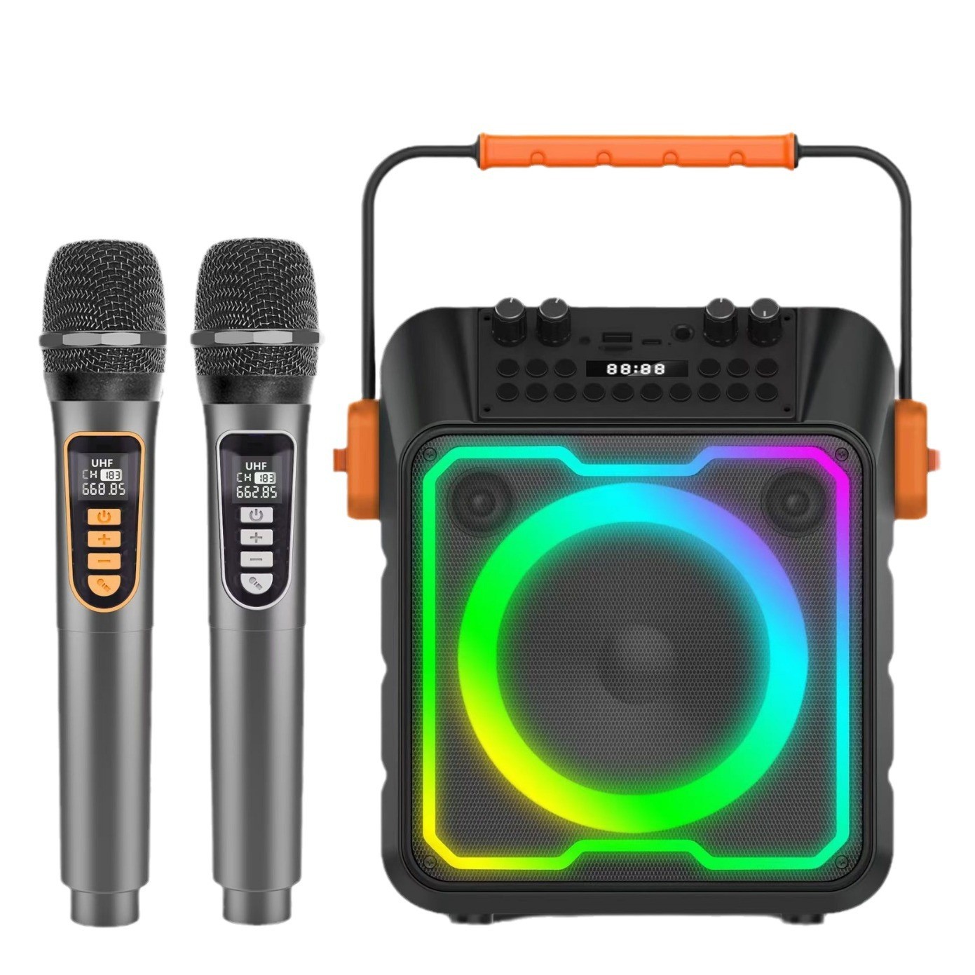 Лидер продаж, новый динамик дл – обзор и цена Karaoke Machine Portable With 2 Mic