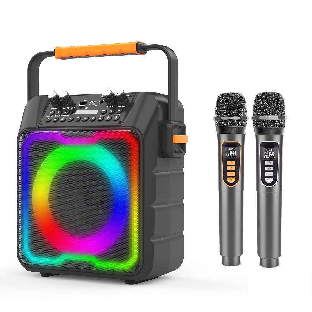 Лидер продаж, новый динамик дл – обзор и цена Karaoke Machine Portable With 2 Mic