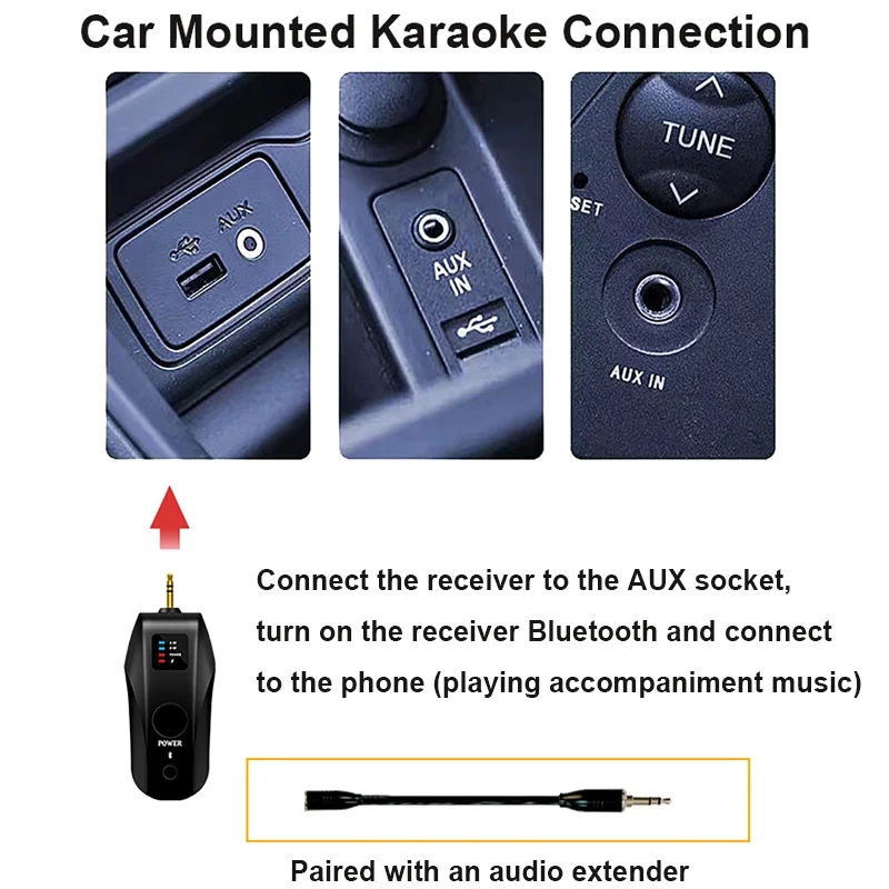 Беспроводной UHF-микрофон для  – обзор и цена Bluetooth Karaoke Microphone Handheld
