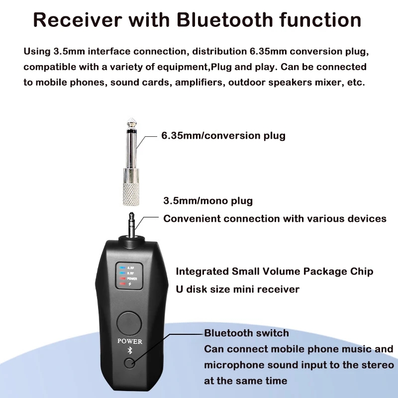 Беспроводной UHF-микрофон для  – обзор и цена Bluetooth Karaoke Microphone Handheld