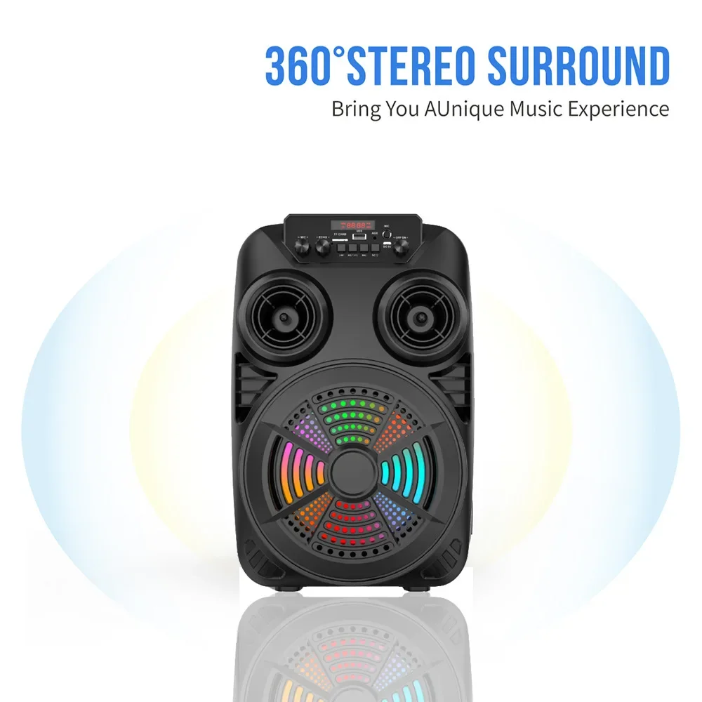 Высокомощные Bluetooth-колонки – обзор и цена Karaoke Speaker System 100W Rgb