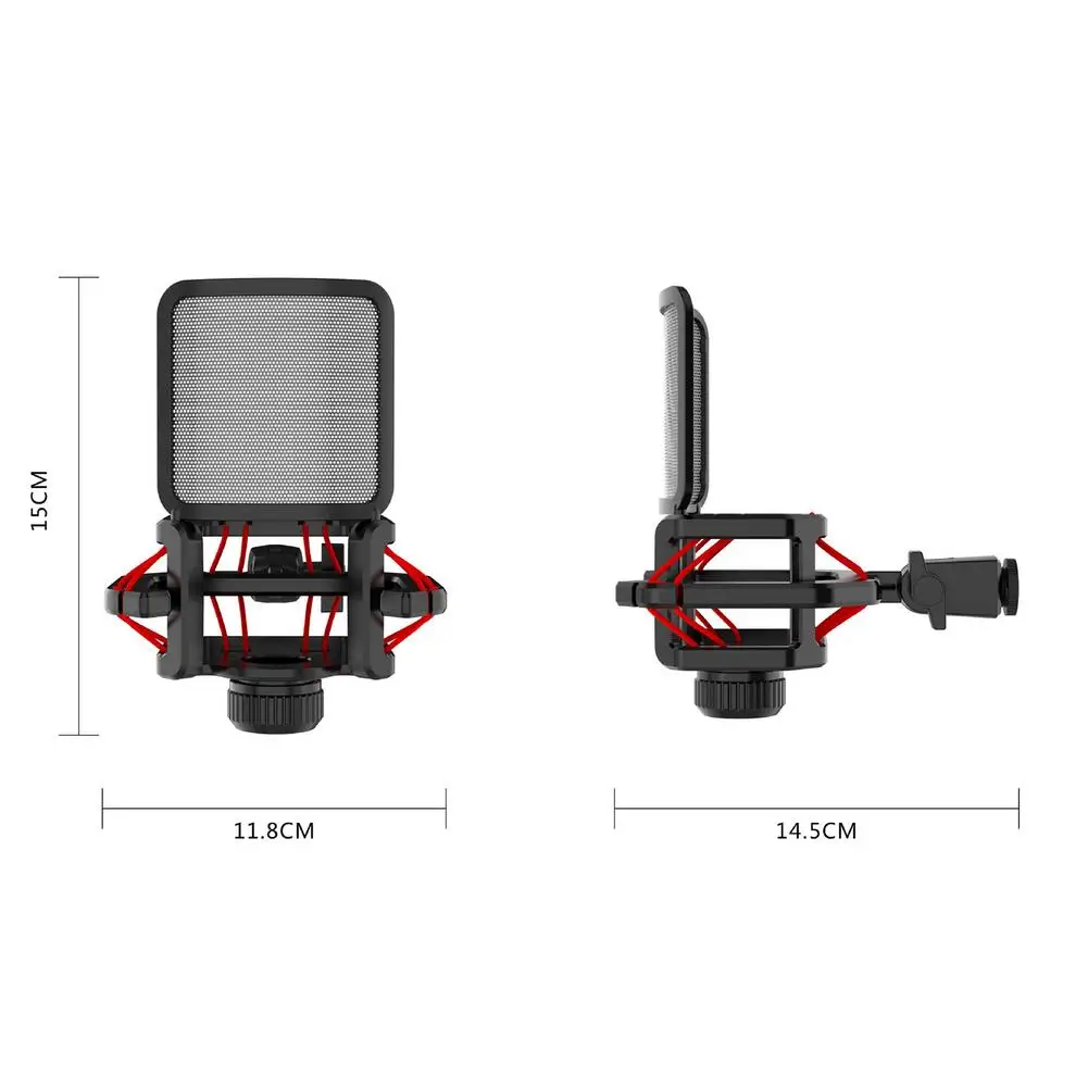 Микрофонный держатель с поп-фи – обзор и цена Microphone Shock Mount Universal