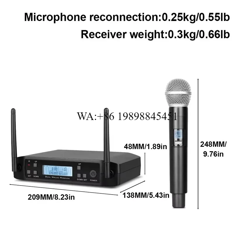 WMWMNU PAT GLXD4 – беспроводна – обзор и цена Uhf Wireless Microphone System Dual Channel
