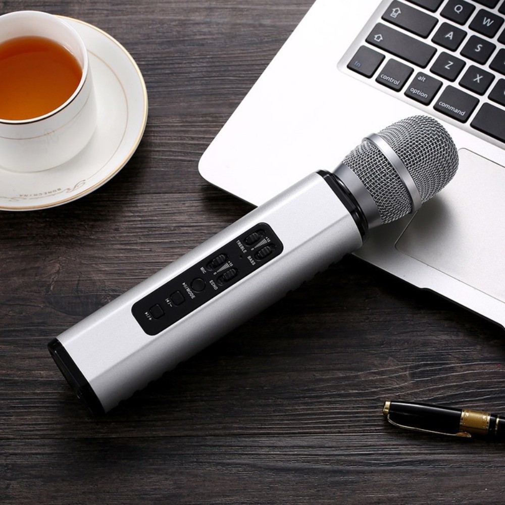 Портативный караоке-микрофон,  – обзор и цена Bluetooth Karaoke Microphone Handheld