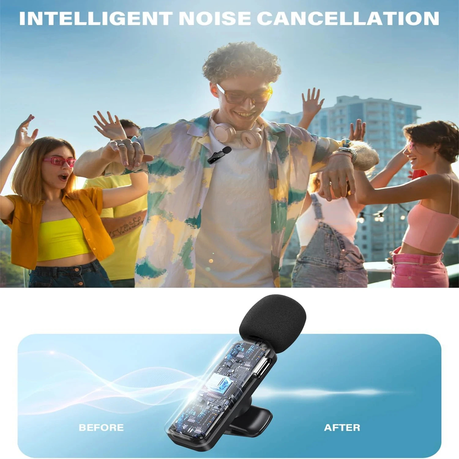 Беспроводной петличный микрофо – обзор и цена Rechargeable Wireless Mic Lithium Battery