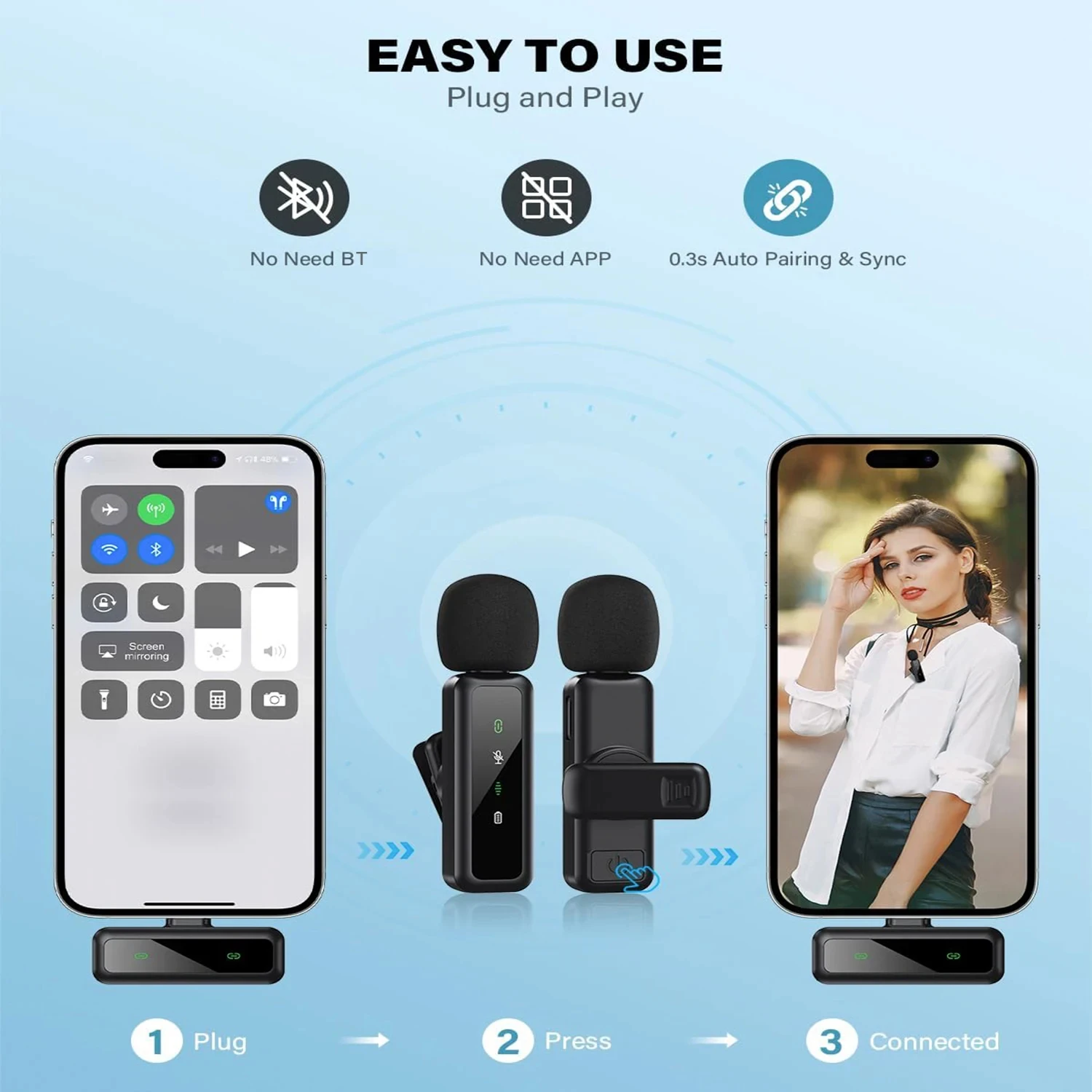 Беспроводной петличный микрофо – обзор и цена Rechargeable Wireless Mic Lithium Battery