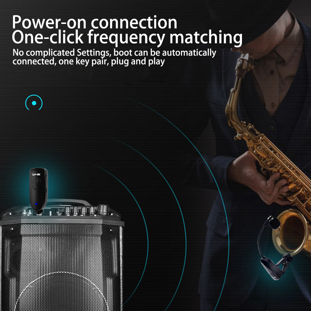 Saxofone Беспроводной микрофон – обзор и цена Wireless Lavalier Microphone Dual Receiver